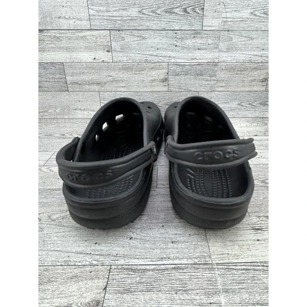 Crocs Classic‎ Clogs Black Mens 10-11 Womens 12-14 XL Slip On Comfort Shoes